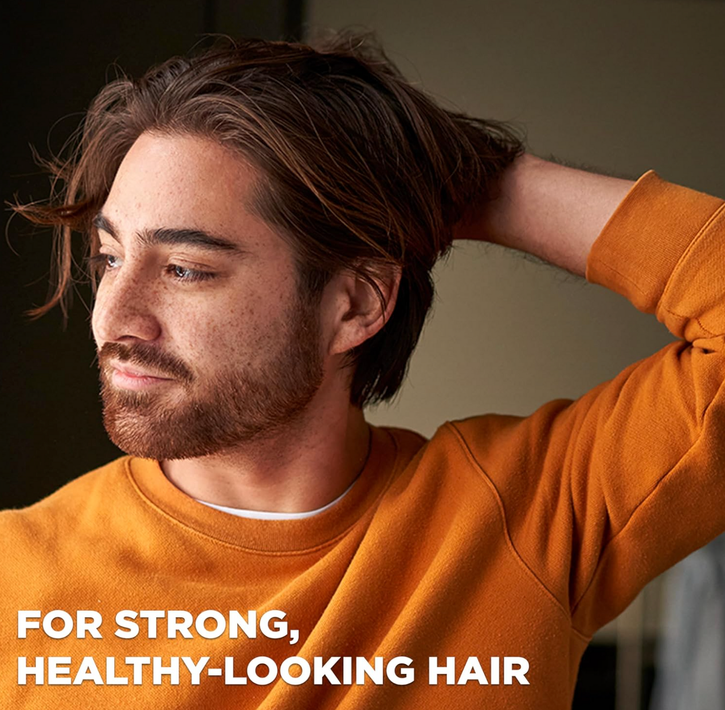 DOVE MEN + CARE 2-in-1 Shampoo + Conditioner Pure Fresh Orange & Sage for Strong, Healthy-Looking Hair, with Vitamin C & Mineral Complex, 17.5 oz